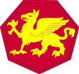 Coat of arms (crest) of 108th Infantry Division Golden Griffins Division, US Army