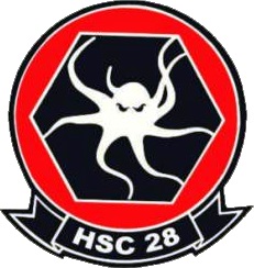 Coat of arms (crest) of the HSC-28 Dragon Whales, US Navy
