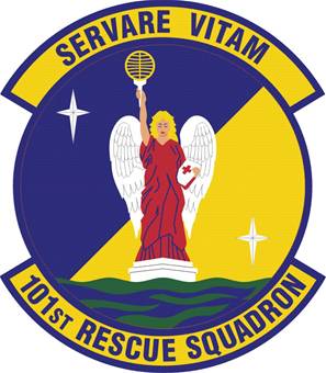 Coat of arms (crest) of the 101st Rescue Squadron, New York Air National Guard