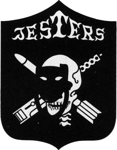 Coat of arms (crest) of the VF-173 Jesters, US Navy