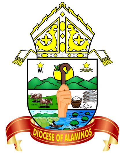 Arms (crest) of Diocese of Alaminos