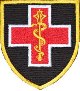 Coat of arms (crest) of Medical Forces Command, Ukraine