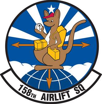 Coat of arms (crest) of the 158th Airlift Squadron, Georgia Air National Guard