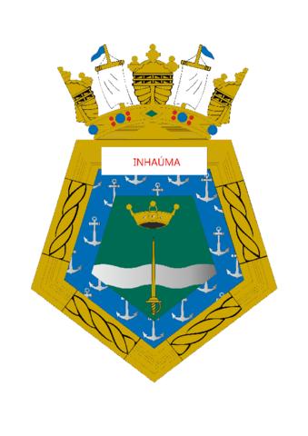 Coat of arms (crest) of the Corvette Inhaúma, Brazilian Navy