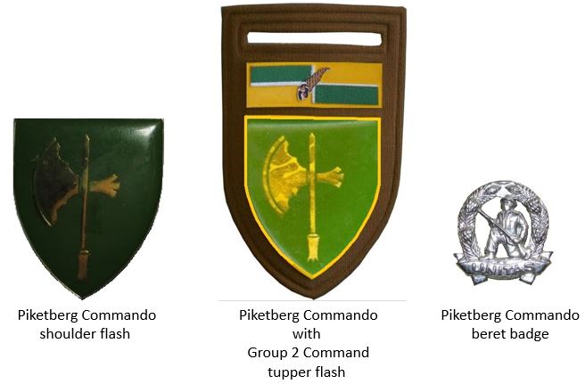 Coat of arms (crest) of the Piketberg Commando, South African Army