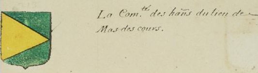 Blason de Mas-des-Cours/Coat of arms (crest) of {{PAGENAME