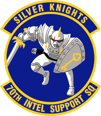 Coat of arms (crest) of the 70th Intelligence Support Squadron, US Air Force