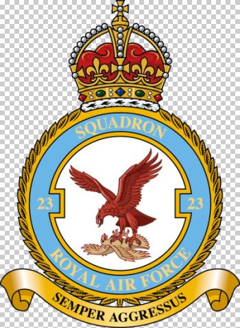 Coat of arms (crest) of the No 23 Squadron, Royal Air Force