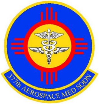 Coat of arms (crest) of the 377th Aerospace Medicine Squadron, US Air Force