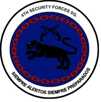 Coat of arms (crest) of the 4th Security Forces Squadron, US Air Force