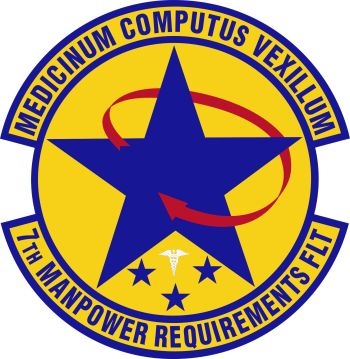 Coat of arms (crest) of the 7th Manpower Requirements Flight, US Air Force