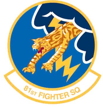 Coat of arms (crest) of the 81st Fighter Squadron, US Air Force