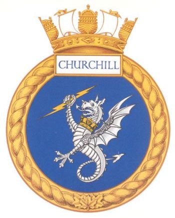 Coat of arms (crest) of the HMCS Churchill, Royal Canadian Navy