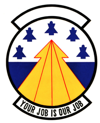 Coat of arms (crest) of the 3507th Airman Classification Squadron, US Air Force