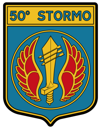 Coat of arms (crest) of the 50th Wing Giorgio Graffer, Italian Air Force