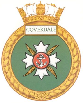 Coat of arms (crest) of the HMCS Coverdale, Royal Canadian Navy