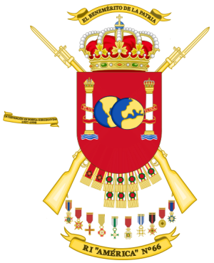 Infantry Regiment America No 66, Spanish Army.png