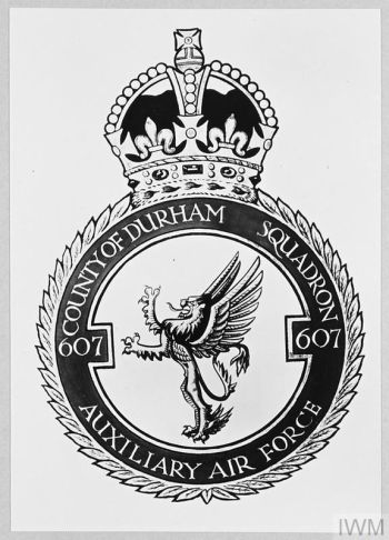 Coat of arms (crest) of the No 607 (County of Durham) Squadron, Royal Auxiliary Air Force