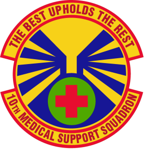 10th Medical Support Squadron, US Air Force.png