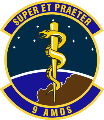 Coat of arms (crest) of the 9th Aerospace Medicine Squadron, US Air Force