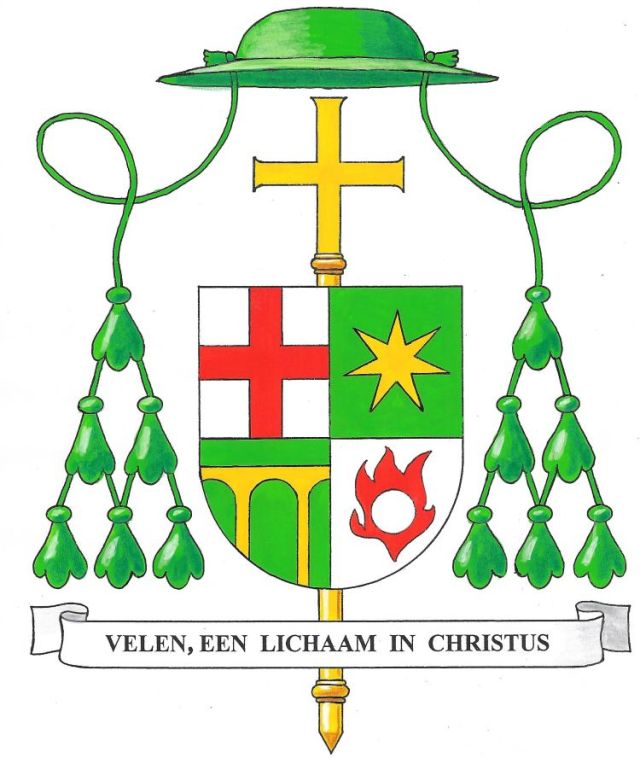 Arms (crest) of Johannes Gerardus Maria van Burgsteden