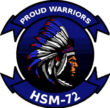 Coat of arms (crest) of the Helicopter Maritime Strike Squadron 72 (HSM-72) Proud Warriors, US Navy