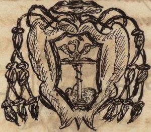 Arms (crest) of Alessandro Cesarini Sforza