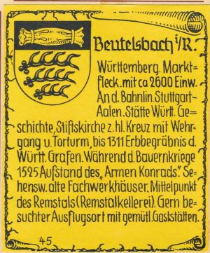 Wappen von Beutelsbach (Weinstadt)