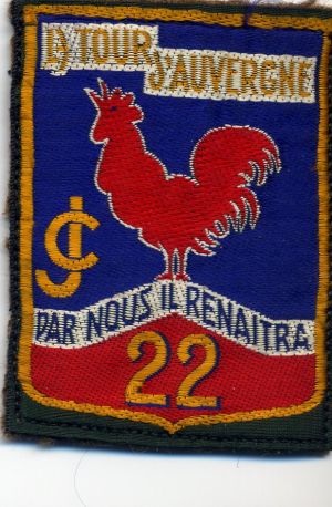 Coat of arms (crest) of Groupement No 22 La Tour D'Auvergne, CJF