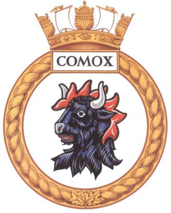 Coat of arms (crest) of the HMCS Comox, Royal Canadian Navy