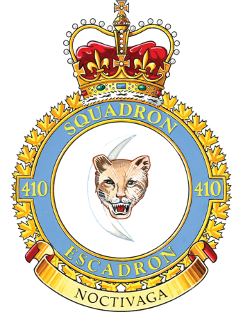 Coat of arms (crest) of No 410 Squadron, Royal Canadian Air Force