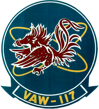 Coat of arms (crest) of the Carrier Airborne Early Warning Squadron (VAW) - 117 Wallbangers, US Navy