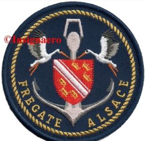 Coat of arms (crest) of the Frigate Alsace (D656, French Navy