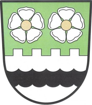 Wapen van Rožnov/Arms (crest) of Rožnov