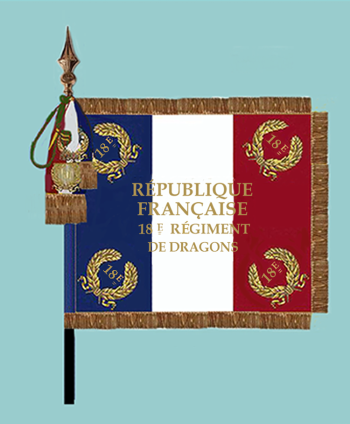 Coat of arms (crest) of 18th Dragoons Regiment, French Army