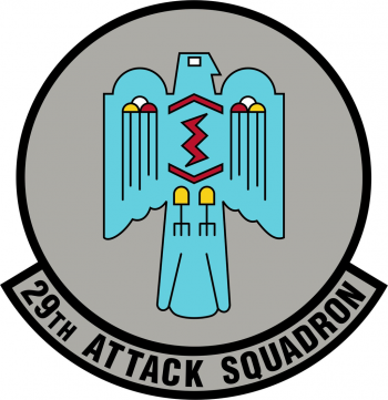 Coat of arms (crest) of 29th Attack Squadron, US Air Force