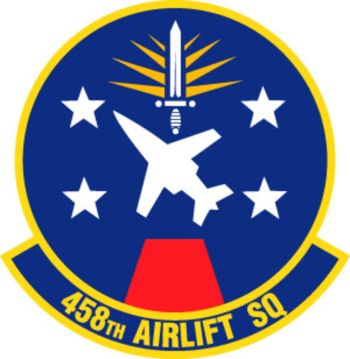 Coat of arms (crest) of the 458th Airlift Squadron, US Air Force