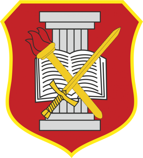 Arms (crest) of Centre for developing doctrines, regulations, instructions and lessons learned, North Macedonia