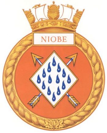 Coat of arms (crest) of the HMCS Niobe, Royal Canadian Navy