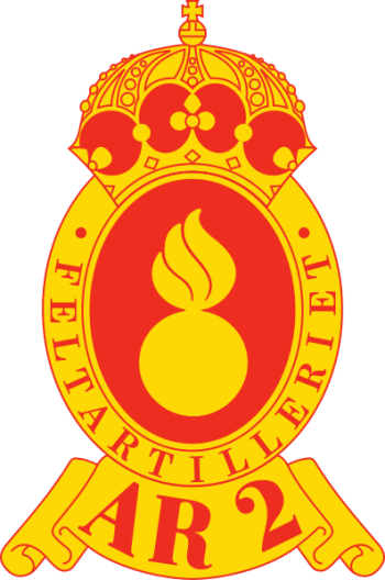Coat of arms (crest) of the 2nd Artillery Regiment, Norwegian Army