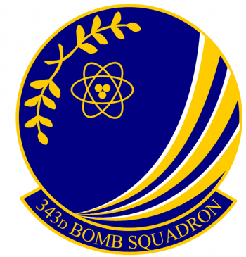 Coat of arms (crest) of the 343rd Bombardment Squadron, US Air Force