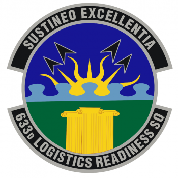 Coat of arms (crest) of the 633rd Logistics Readiness Squadron, US Air Force
