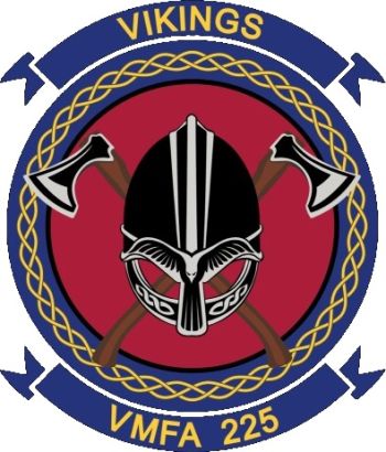 Coat of arms (crest) of the VMFA-225 Vikings, USMC