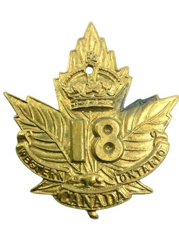 Coat of arms (crest) of the 18th (Western Ontario) Battalion, CEF