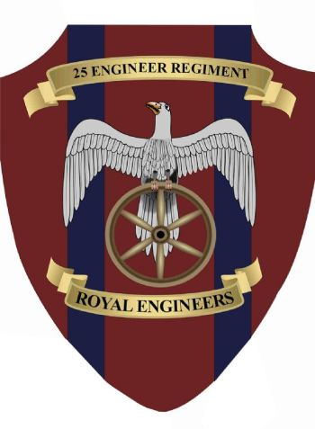 Coat of arms (crest) of the 25 Engineer Regiment, RE, British Army
