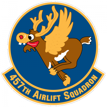 Coat of arms (crest) of the 457th Airlift Squadron, US Air Force