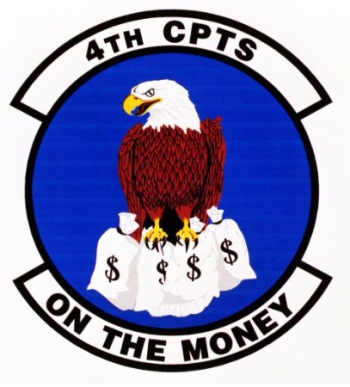 Coat of arms (crest) of the 4th Comptroller Squadron, US Air Force