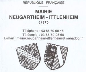 Blason de Neugartheim-Ittlenheim/Coat of arms (crest) of {{PAGENAME