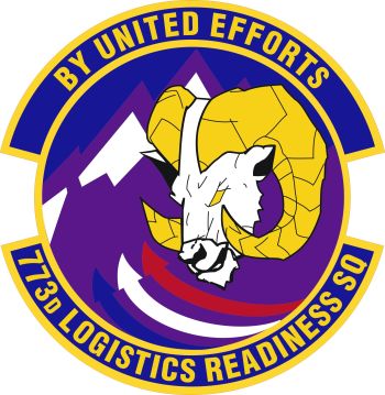 Coat of arms (crest) of the 773rd Logistics Readiness Squadron, US Air Force