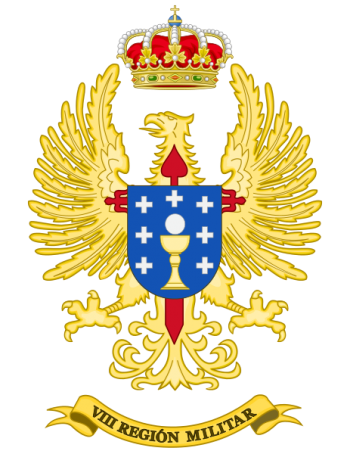 Coat of arms (crest) of the VIII Military Region, Spanish Army